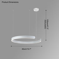 WOMO Black/Gold Ring Led Chandelier-WM2009