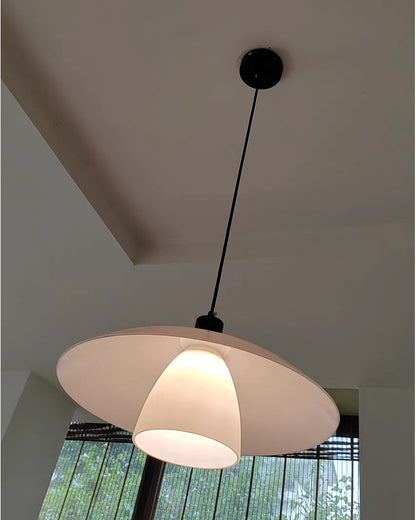 WOMO Milk Glass Shaded Pendant Light-WM2678