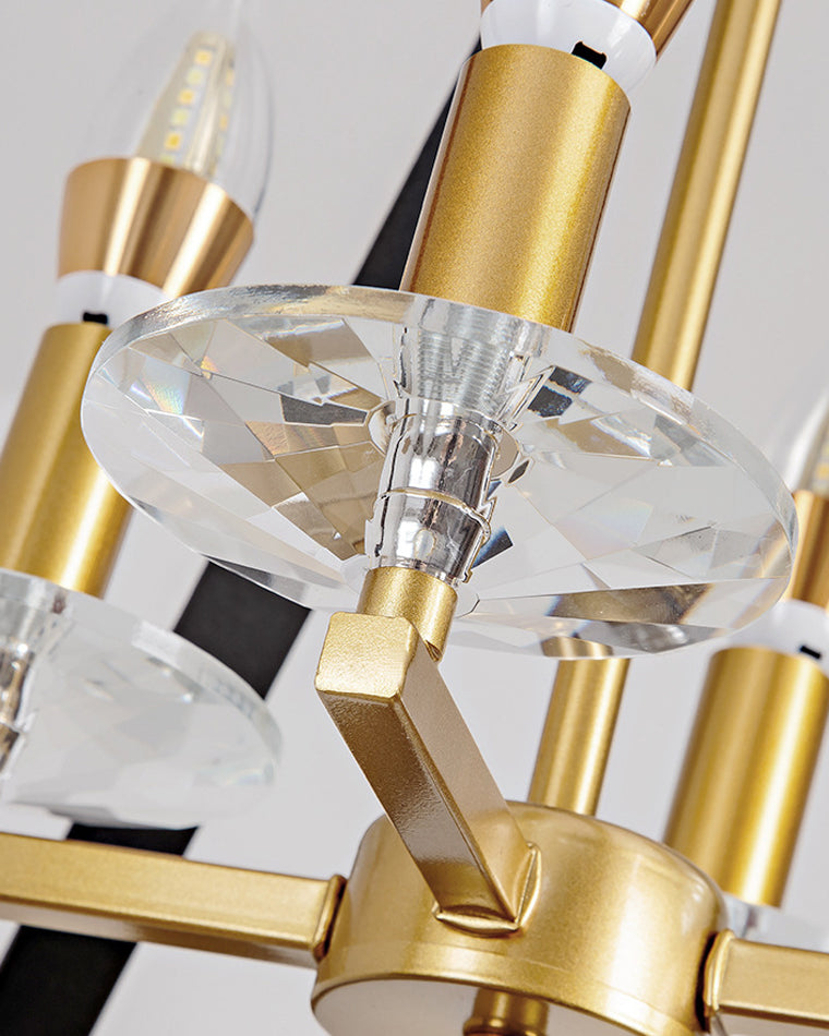 WOMO Prism Gold Candle Chandelier-WM2263