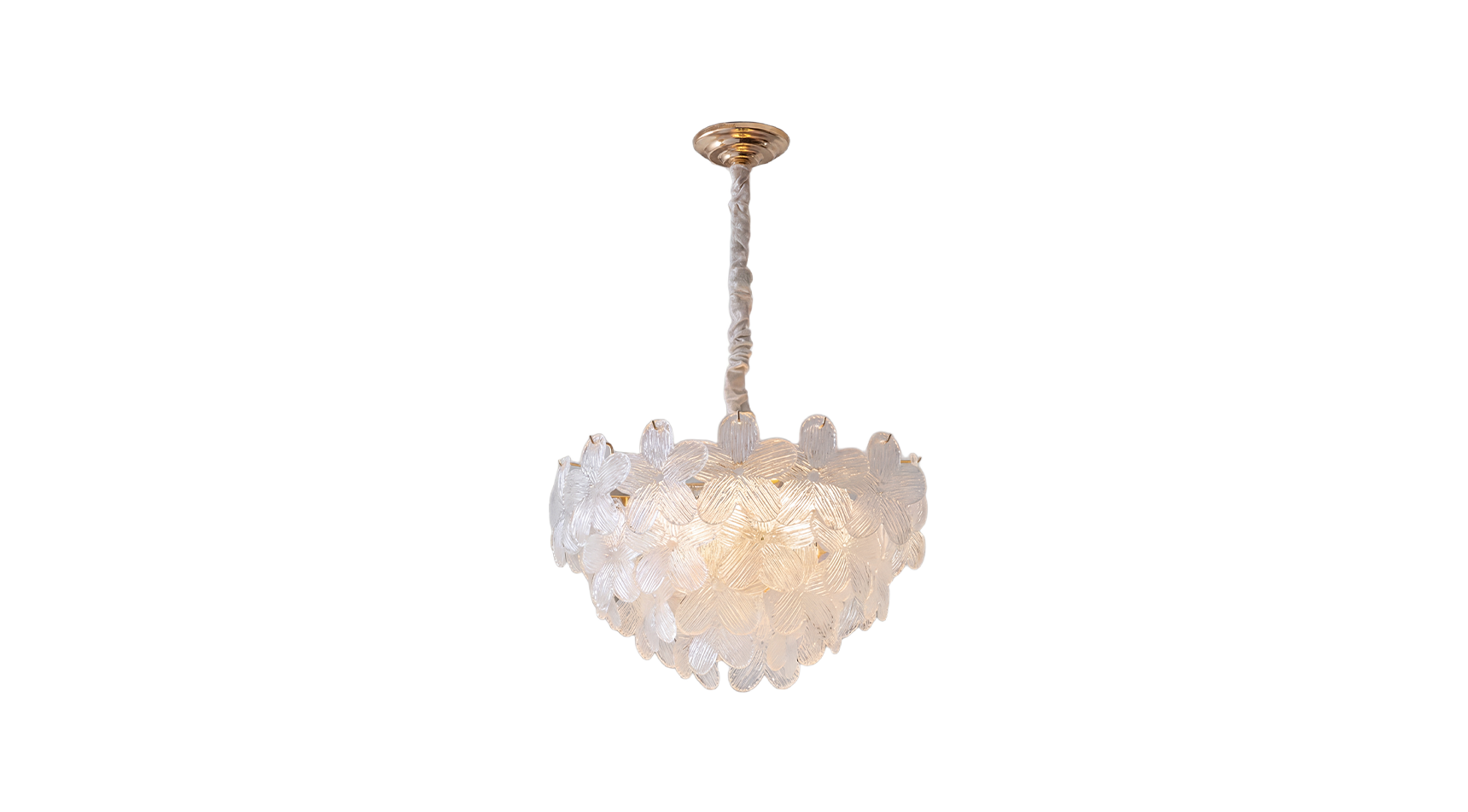 WOMO Art Deco Glass Flower Pendant Light - WM3148