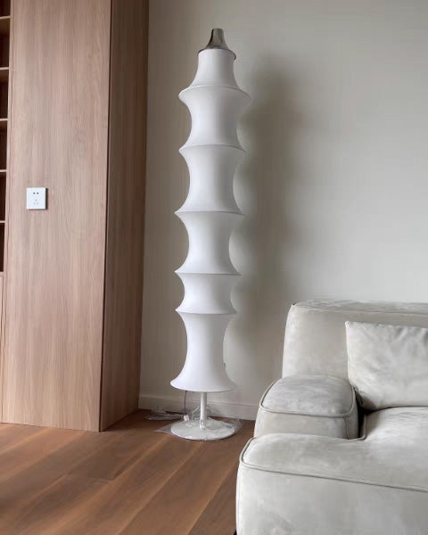 WOMO Column Silk Floor Lamp-WM7125