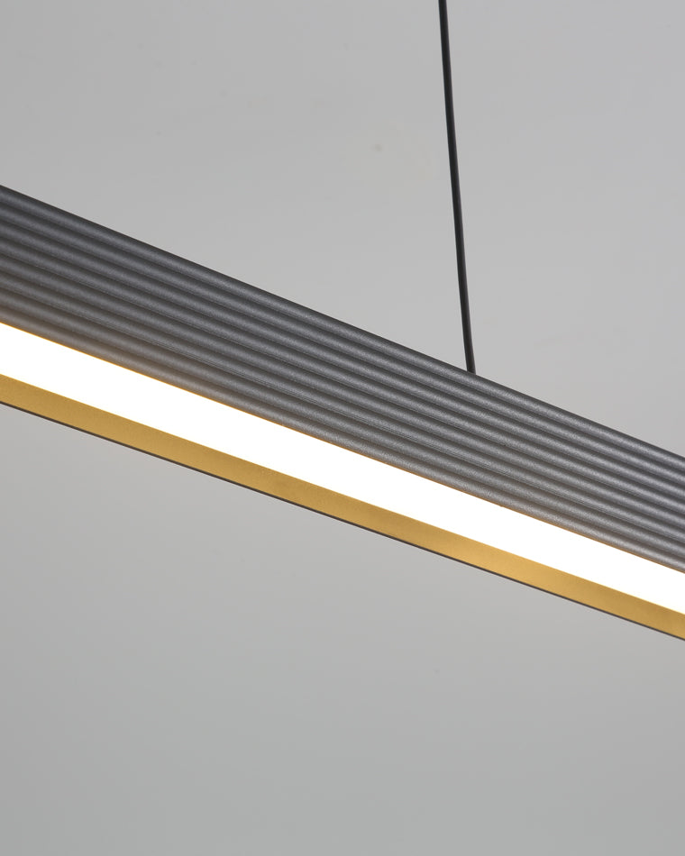 WOMO Contemporary Black Linear Led Pendant Light-WM2281