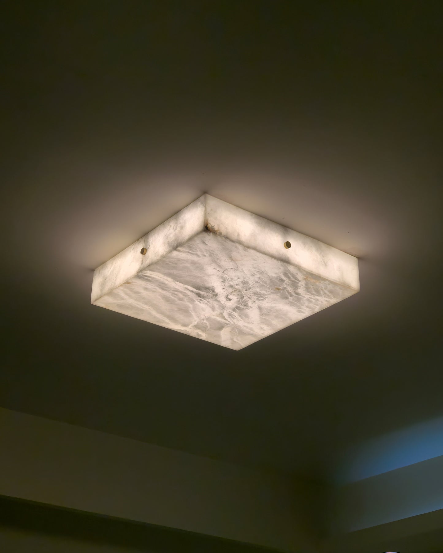 WOMO Alabaster Square Ceiling Light-WM1136