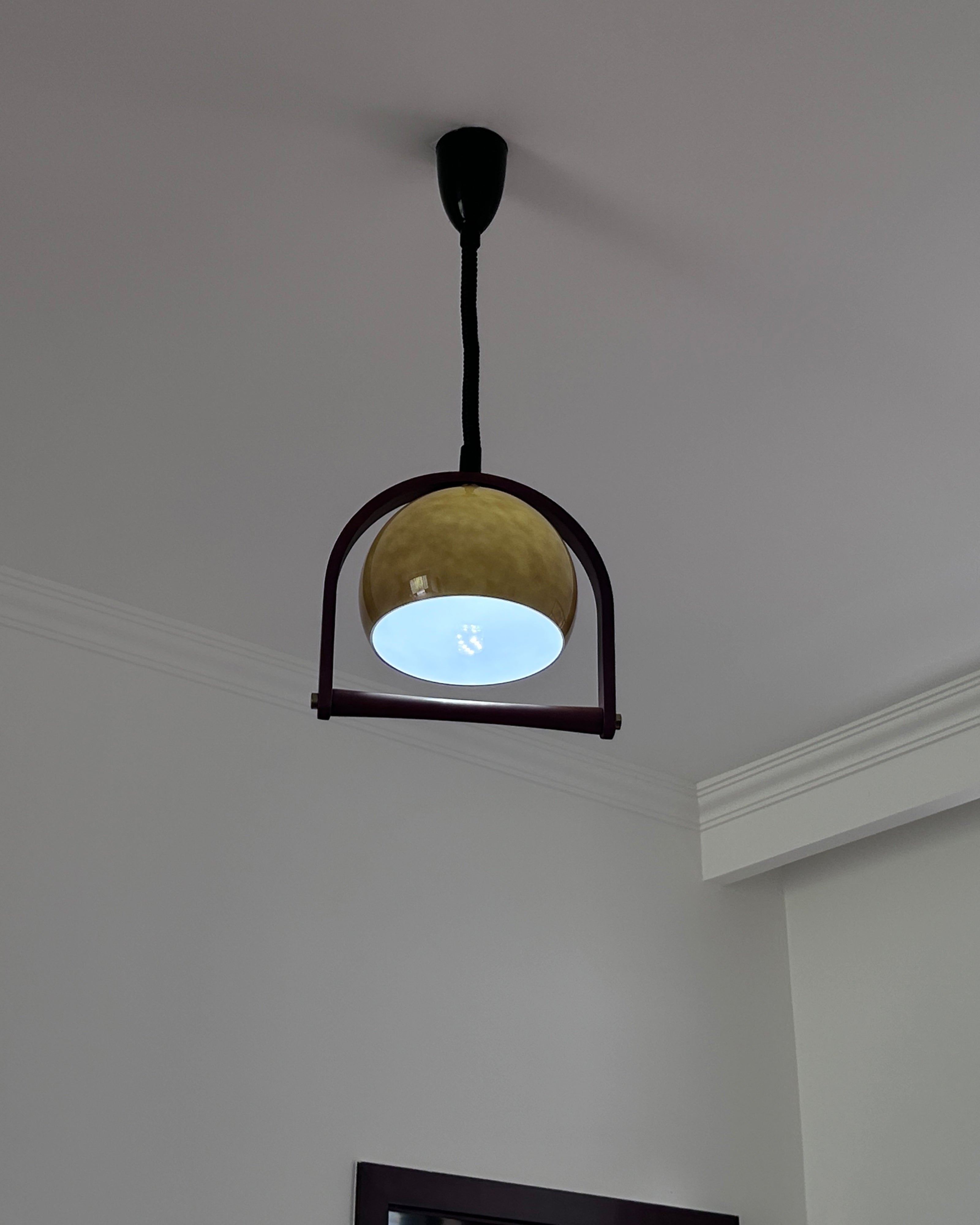WOMO Bell Glass Rise Fall Pendant Light-WM2935