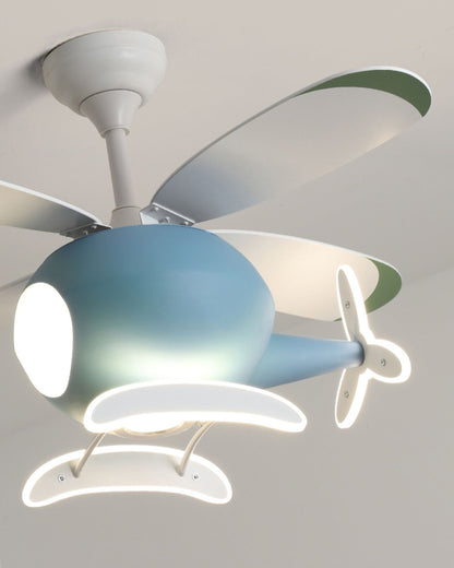 WOMO Airplane Children Ceiling Fan Lamp-WM5007