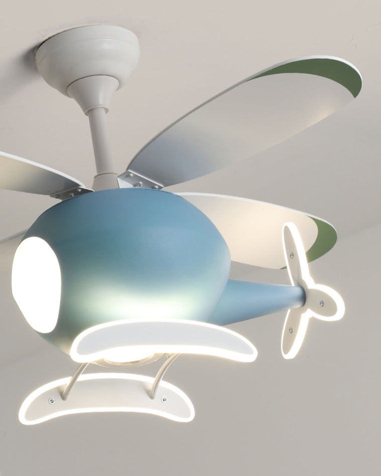 WOMO 36" Remote Airplane Ceiling Fan Lamp-WM5007