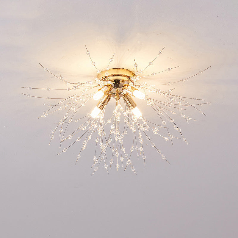 WOMO Dandelion Crystal Flower Ceiling Light-WM1014