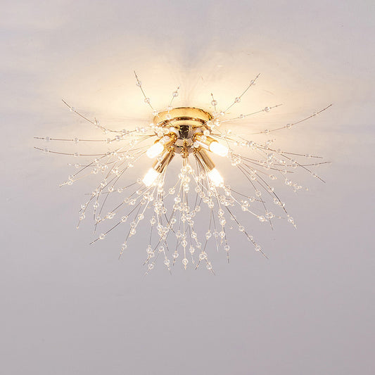 WOMO Dandelion Crystal Flower Ceiling Light-WM1014