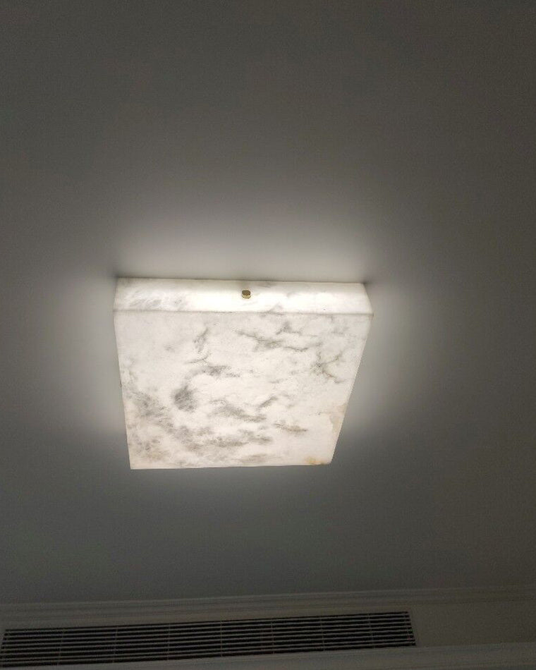 WOMO Alabaster Square Ceiling Light-WM1136