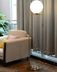 WOMO Glass Globe Floor Lamp-WM7128