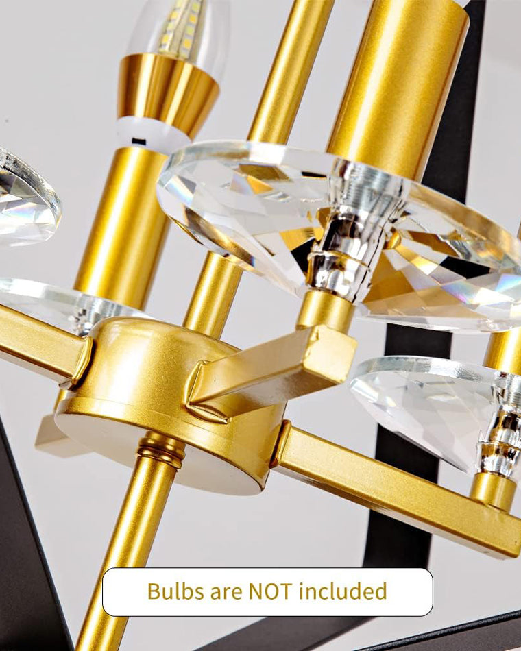 WOMO Prism Gold Candle Chandelier-WM2263