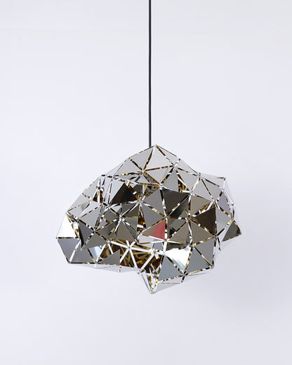 WOMO Geometric Chrome Pendant Light-WM2396