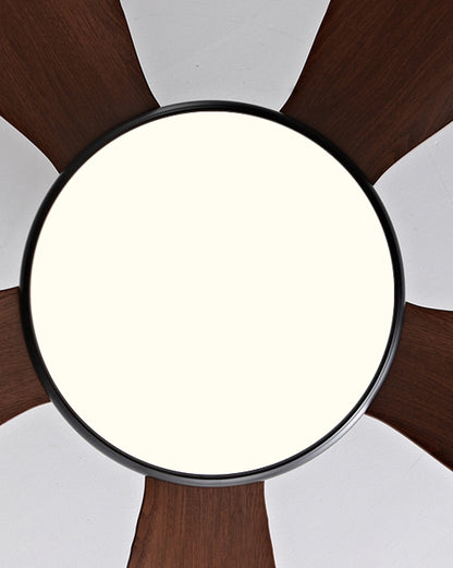 WOMO 5 Wood Blade Ceiling Fan Lamp-WM5003