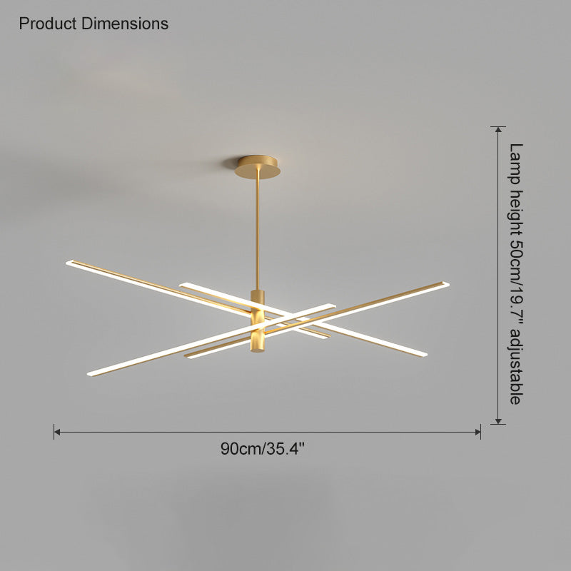 WOMO Adjustable Linear Led Chandelier-WM2026