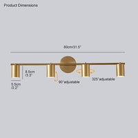 WOMO 3-Light Vanity Bathroom Sconce for Mirror-WM6039