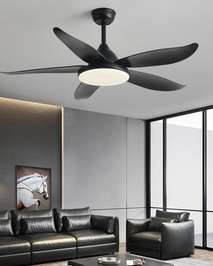 WOMO 5 Blade Contemporary Ceiling Fan Lamp-WM5061