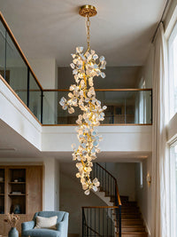 WOMO Ginkgo Staircase Chandelier-WM3355