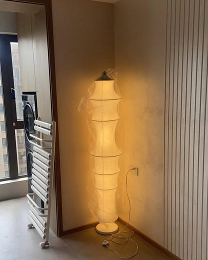 WOMO Column Silk Floor Lamp-WM7125