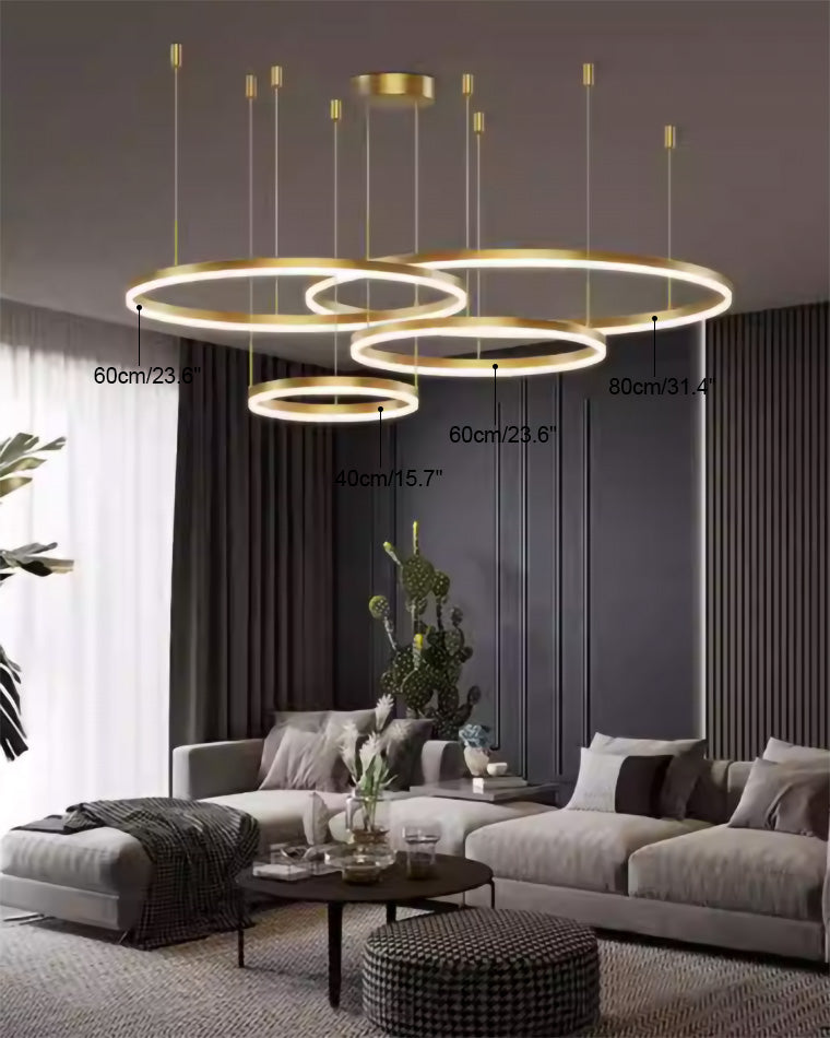 WOMO Wireless 3 LED Ring Chandelier-WM2003