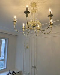 WOMO French Candelabra Crystal Chandelier-WM2398