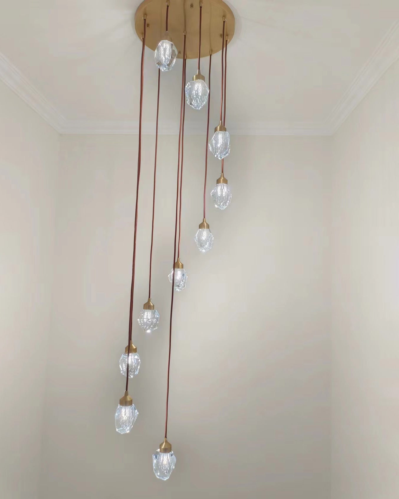 WOMO Rock Crystal Rain Chandelier-WM2189