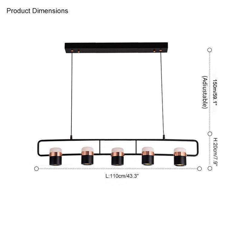 WOMO Linear Spotlight Kitchen Pendant Light-WM2019