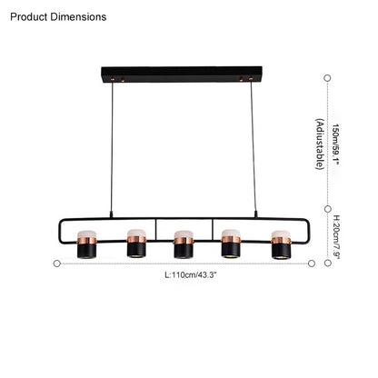 WOMO Linear Spotlight Kitchen Pendant Light-WM2019