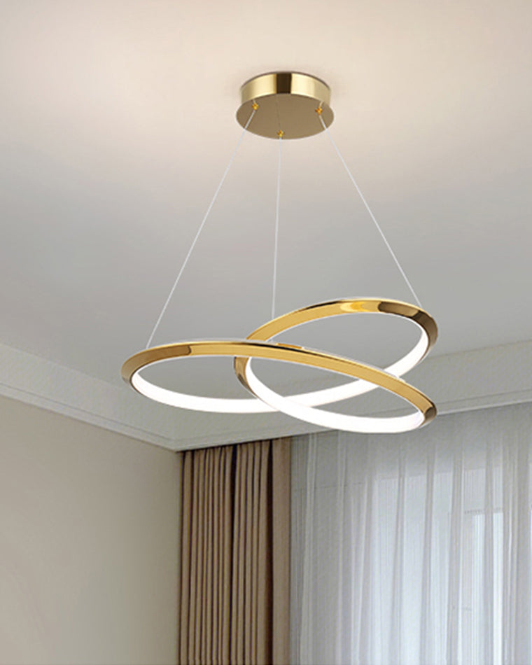 WOMO Gold Swirl Chandelier-WM2707