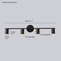 WOMO 3-Light Vanity Bathroom Sconce for Mirror-WM6039