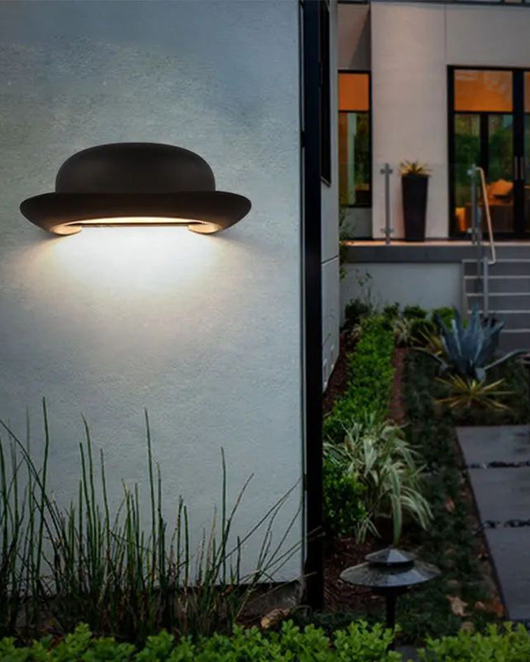 WOMO Hat Outdoor Wall Sconce-WM9183