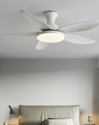 WOMO Low Profile Modern Ceiling Fan Lamp-WM5062