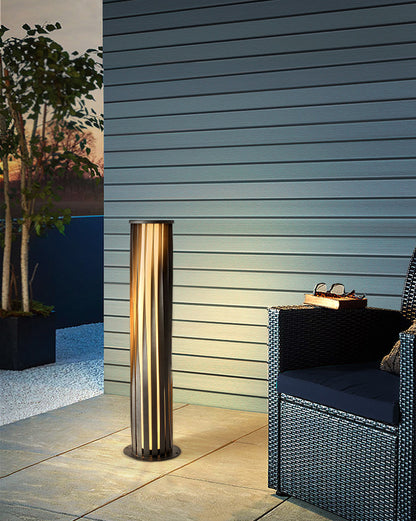 WOMO Decorative Solar Bollard Light-WM9179