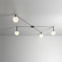 WOMO Custom Frosted Glass Globe Ceiling Light-WM1029