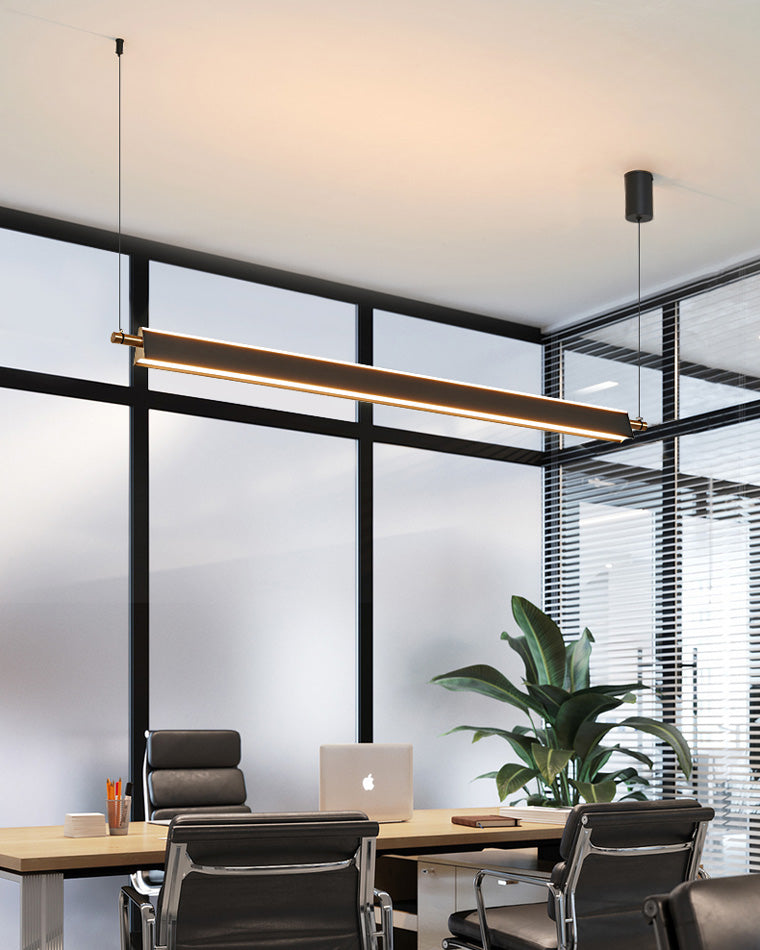 WOMO Black Linear Pendant Light-WM2182