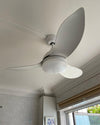 WOMO White Modern Ceiling Fan Lamp-WM5109 thumbnail