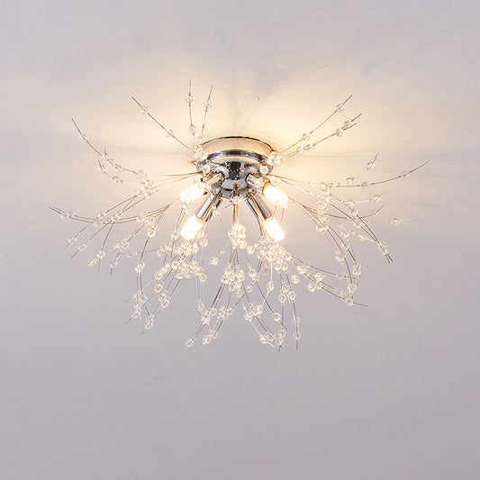 WOMO Dandelion Crystal Flower Ceiling Light-WM1014