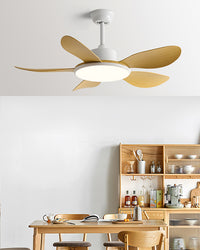 WOMO 5 Wood Blade Ceiling Fan Lamp-WM5003