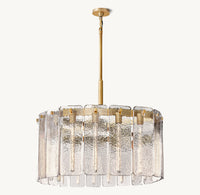 WOMO Textured Glass Round Chandelier - Calamette