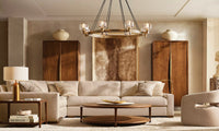 WOMO Crystal Round Candle Chandelier - Demaret