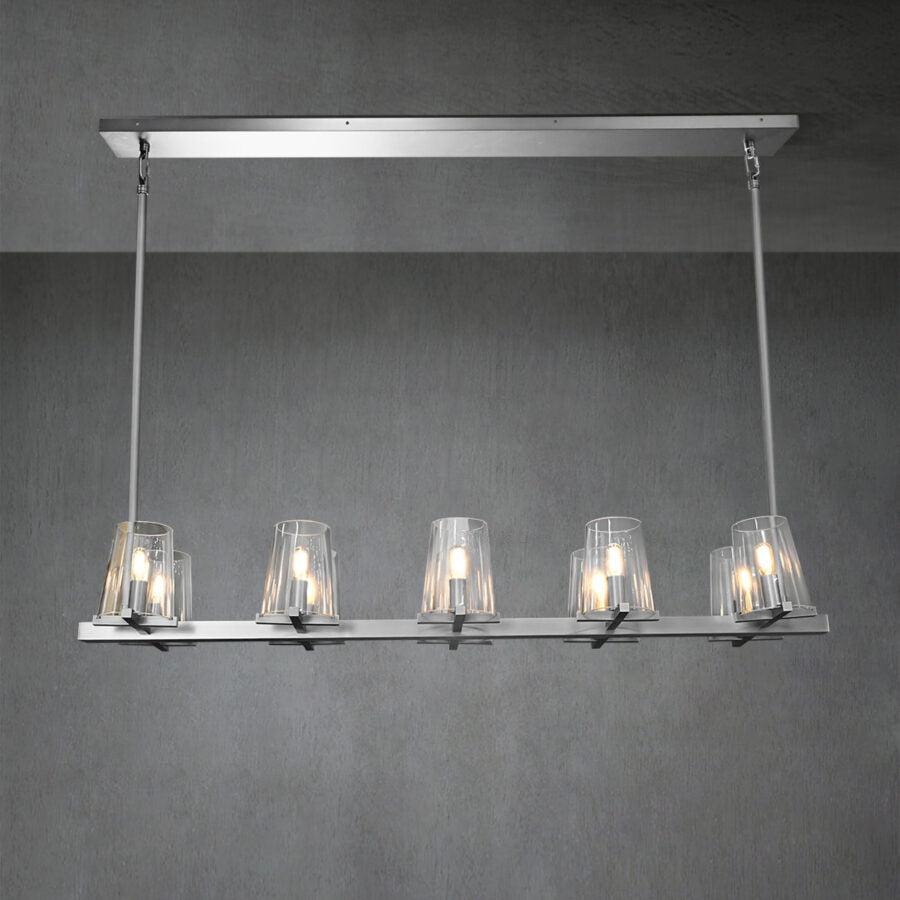 WOMO Hurricane Candle Linear Chandelier - Pauillac