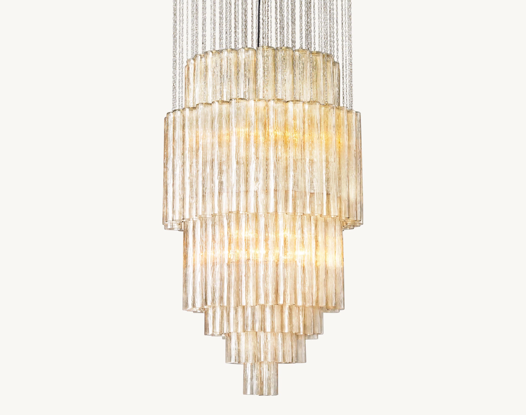 WOMO Tronchi Murano Glass Tiered Chandelier - Serenella