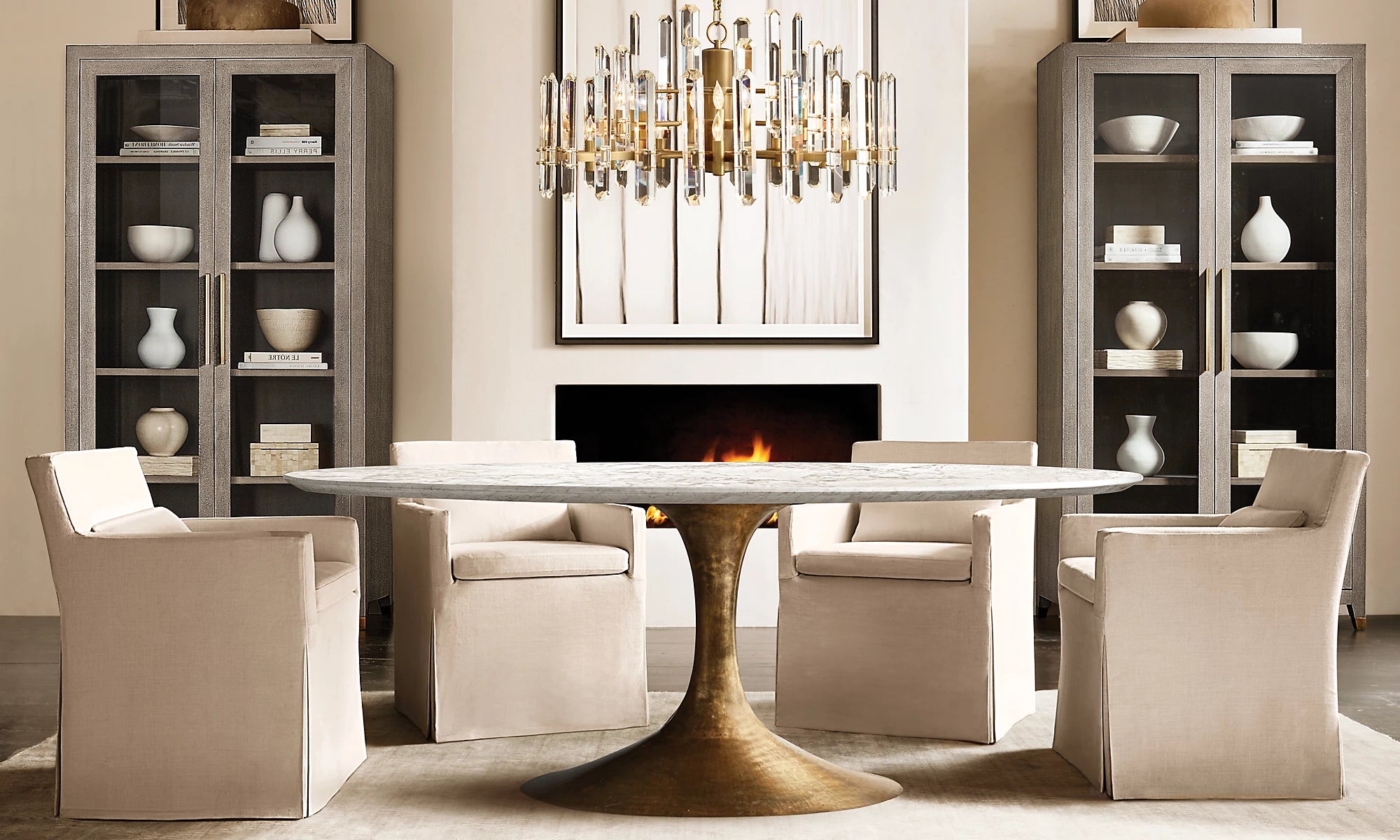 WOMO Crystal Prism Round Chandelier - Bonnington