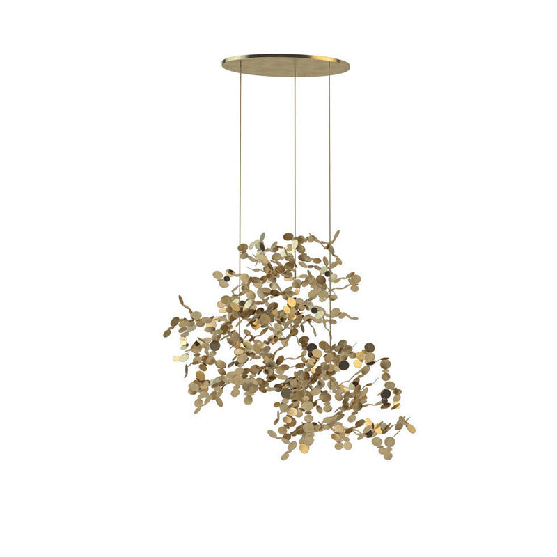 WOMO Argent/Gold Cloud Multi Pendant Chandelier-WM2042