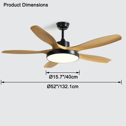 WOMO Scandi Reversible Ceiling Fan with Light-WM5002