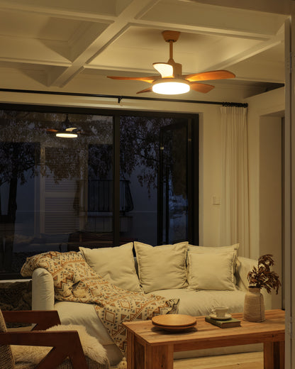 WOMO Scandi Reversible Ceiling Fan with Light-WM5002