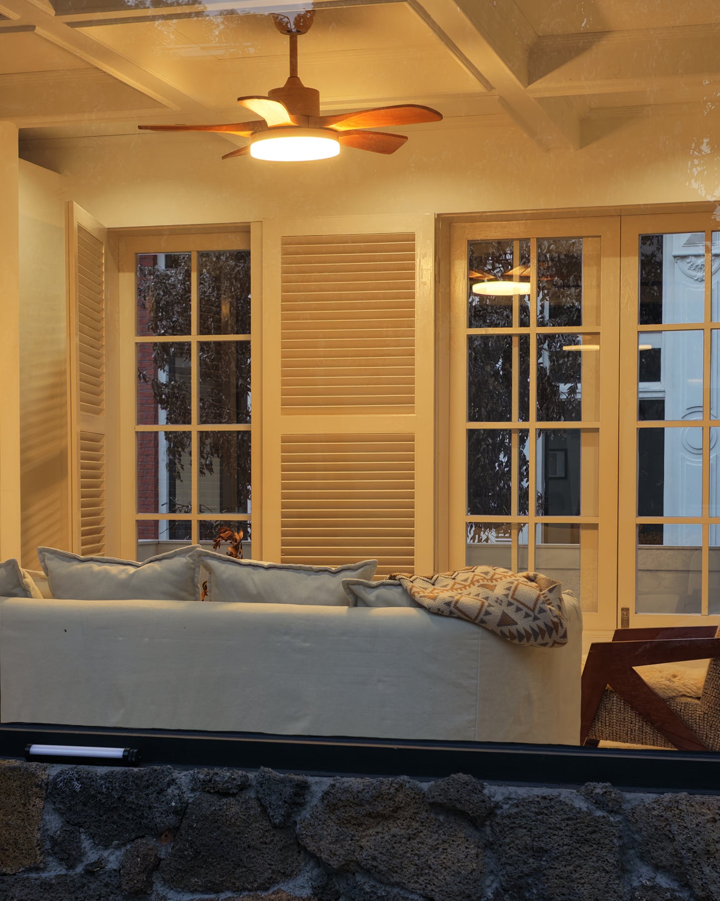 WOMO Scandi Reversible Ceiling Fan with Light-WM5002