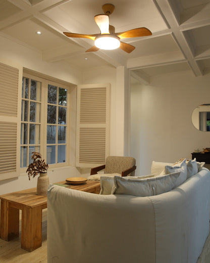 WOMO Scandi Reversible Ceiling Fan with Light-WM5002