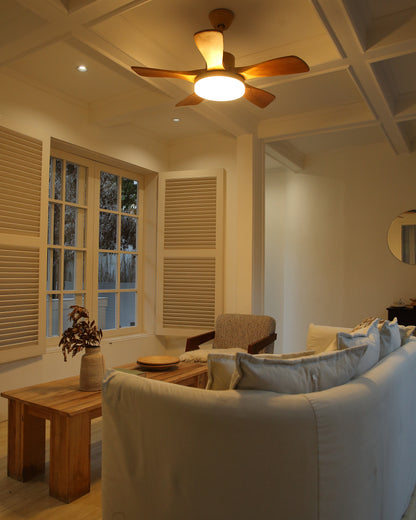 WOMO Scandi Reversible Ceiling Fan with Light-WM5002