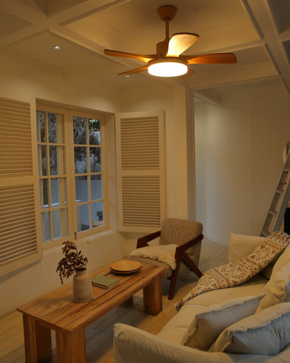 WOMO Scandi Reversible Ceiling Fan with Light-WM5002