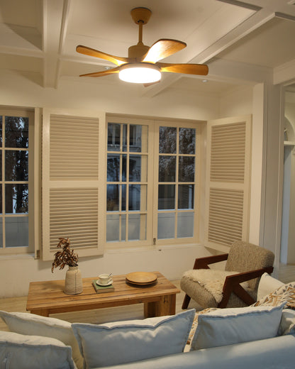 WOMO Scandi Reversible Ceiling Fan with Light-WM5002